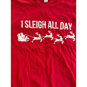 Women's Bella + Canvas Long Sleeve T-Shirt XL Red Holiday